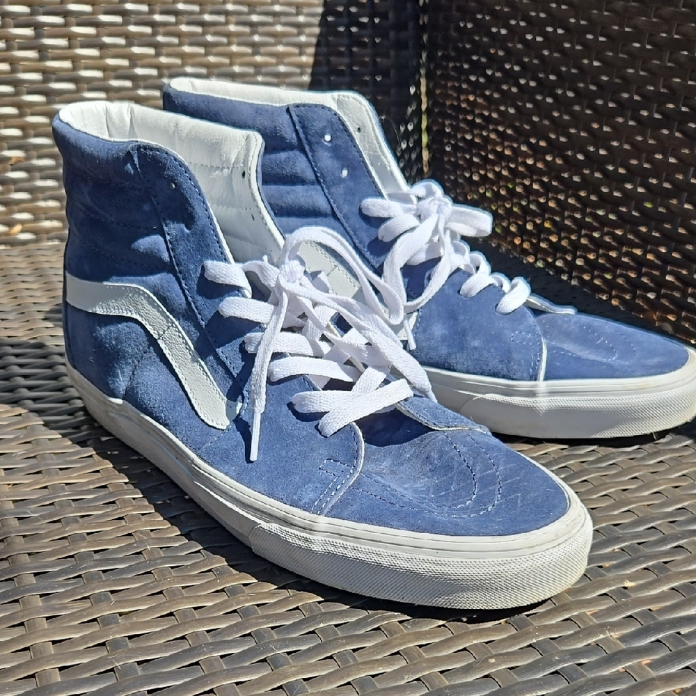 Vans Men's Blue High-Top Sneakers